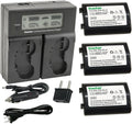 Kastar 3-Pack EN-EL4a Battery and Dual Fast Charger - Reliable Power