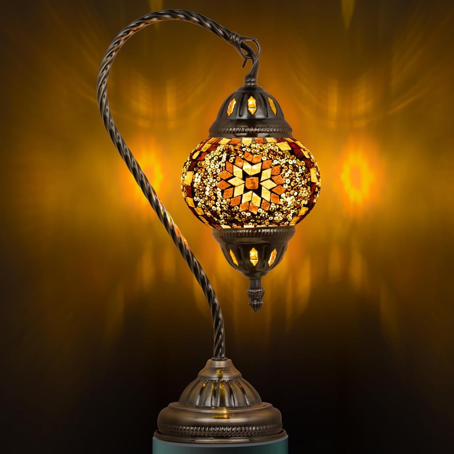 Marrakech Turkish Lamp Mosaic Glass Table Lamp for Home Decor