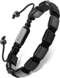 Black Onyx Bracelet for Men - Premium Handcrafted Matte Beads
