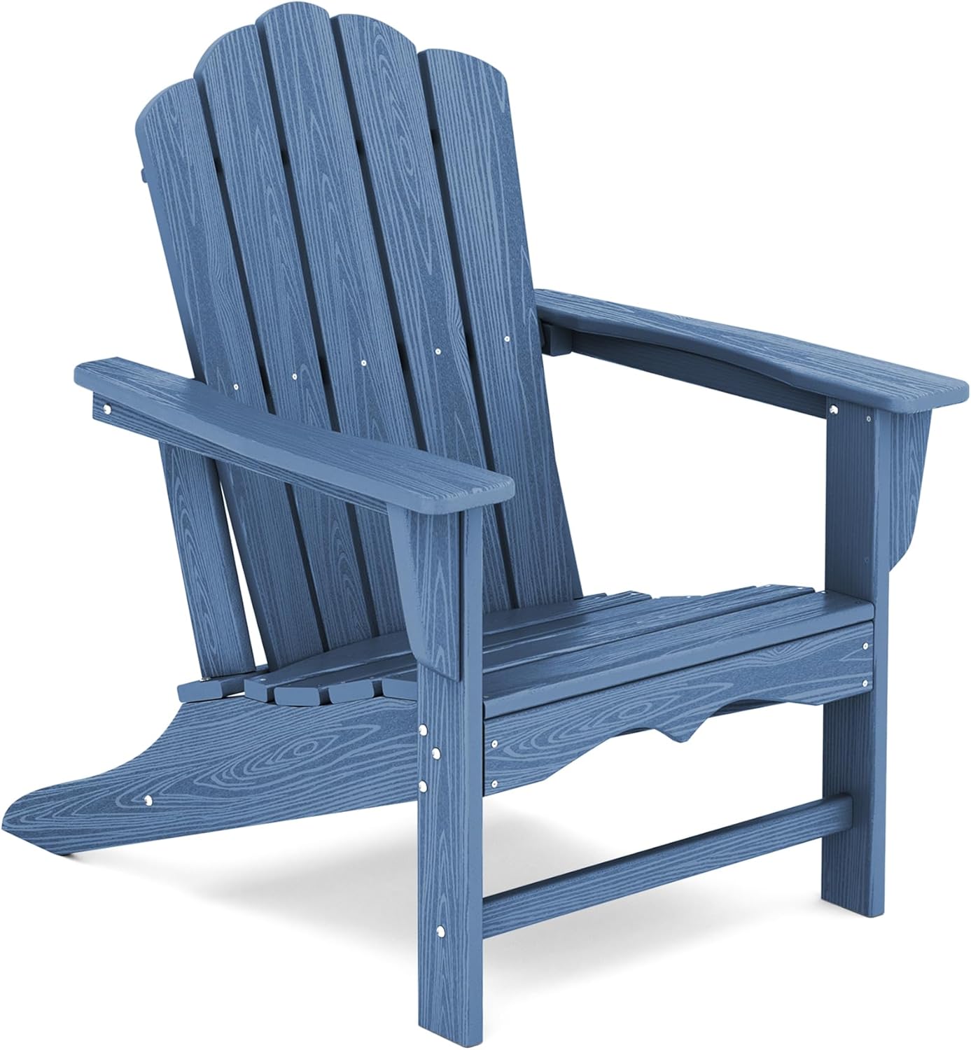 KINGYES HDPE Adirondack Chair for Outdoor Relaxation and Comfort