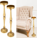 Vintage Gold Drink Stand - Small Space Savior!