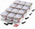 12 Pack Disposable Chafing Dish Buffet Set - Complete Party Warmers