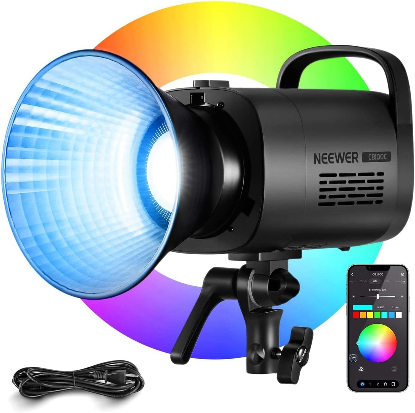 NEEWER CB100C 130W RGB LED Video Light for Professional Use