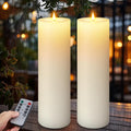 14ft x 4ft Large Outdoor Flameless Candles 2 Pack - Waterproof LED