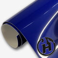 BoldFlex Heat Transfer Vinyl Royal Blue with White - 20in x 5 Yards