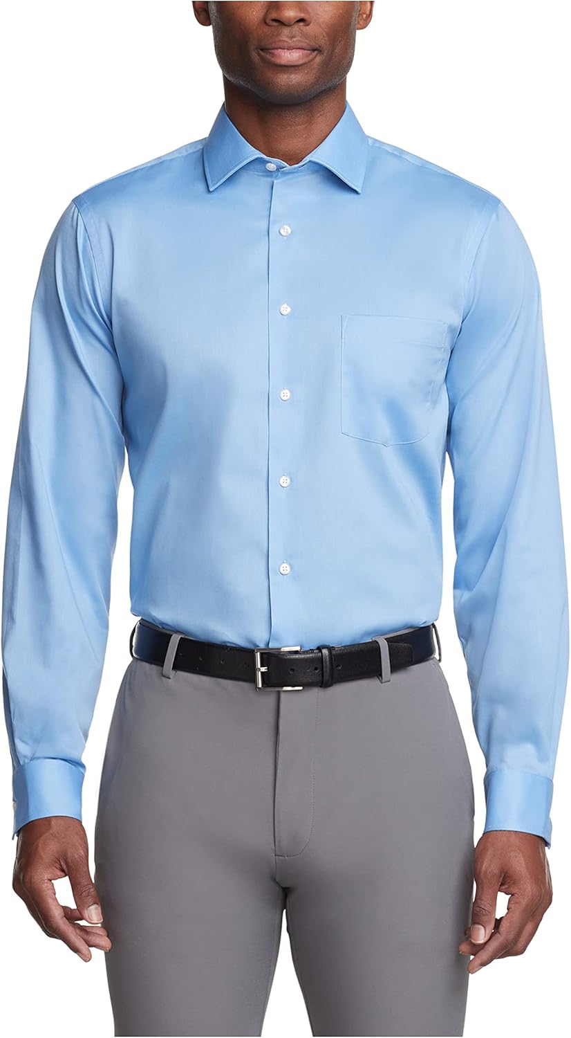 Van Heusen Men's TALL FIT Dress Shirt with Flex Collar Comfort