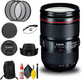 Canon EF 24-105mm f/4L is II USM Lens Bundle - Renewed Kit