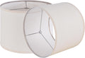 Cream Textured Drum Lamp Shades Set of 2 Medium 13in x 10in - Neutral