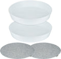 Garden Hour 18 in Large Plant Saucers for Potted Plants - Extra Deep