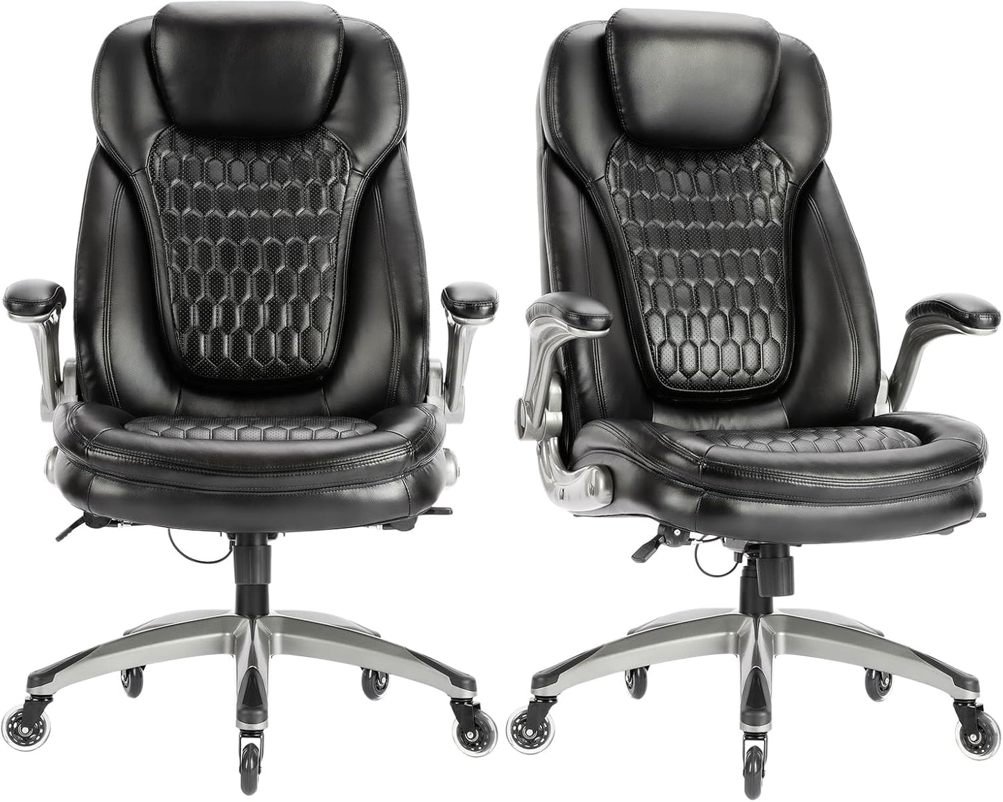 Ergonomic Executive Office Chair with High Back and Casters