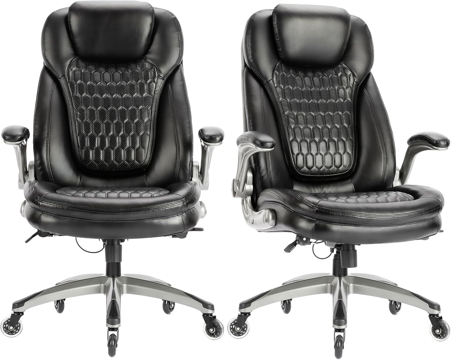 Ergonomic Executive Office Chair with High Back and Casters