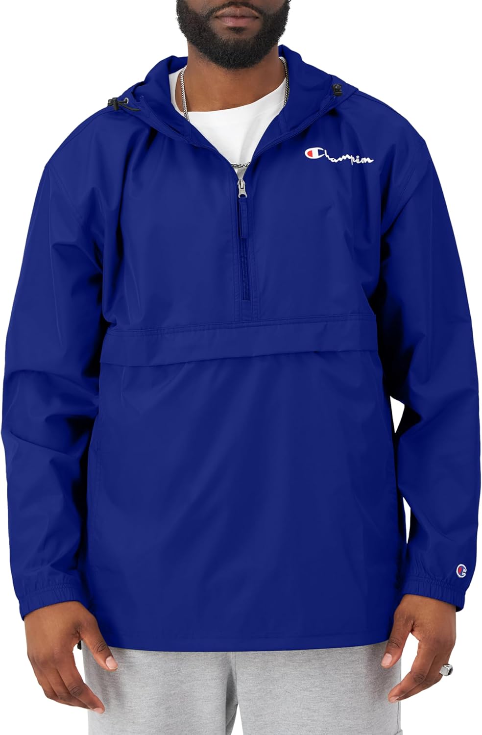 Champion Men's Stadium Full-Zip Jacket for Wind and Water Resistance