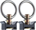 Single Stud L Track Fitting with Round Ring (2 Pack) - 4,000 lb