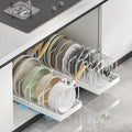 Pull-Out Pots and Pans Organizer - Slide Lid Organizers for Cabinets