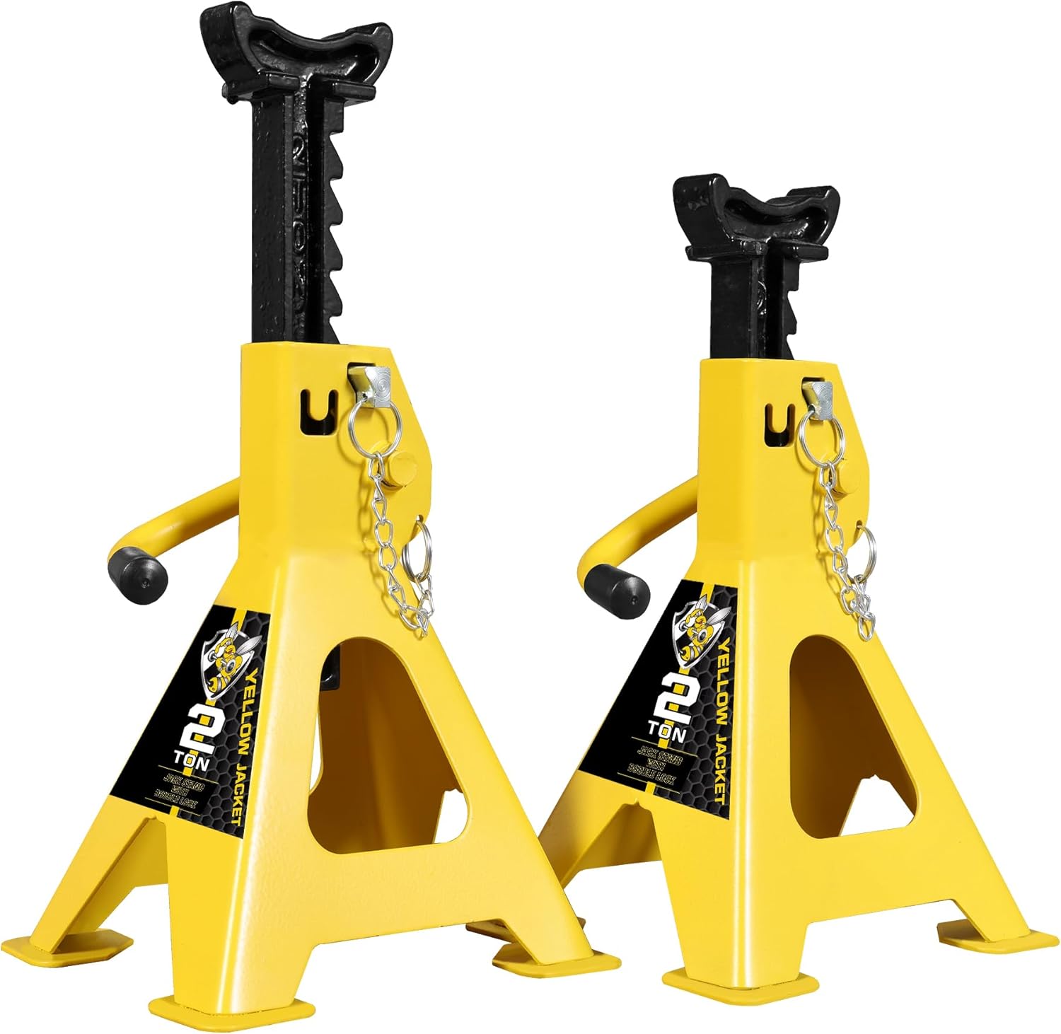 2 Ton Jack Stands with Double Locking and Large Foot Base
