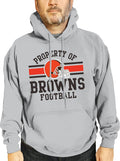 Property Of Cleveland Browns Hooded Sweatshirt - Warm, True Fit