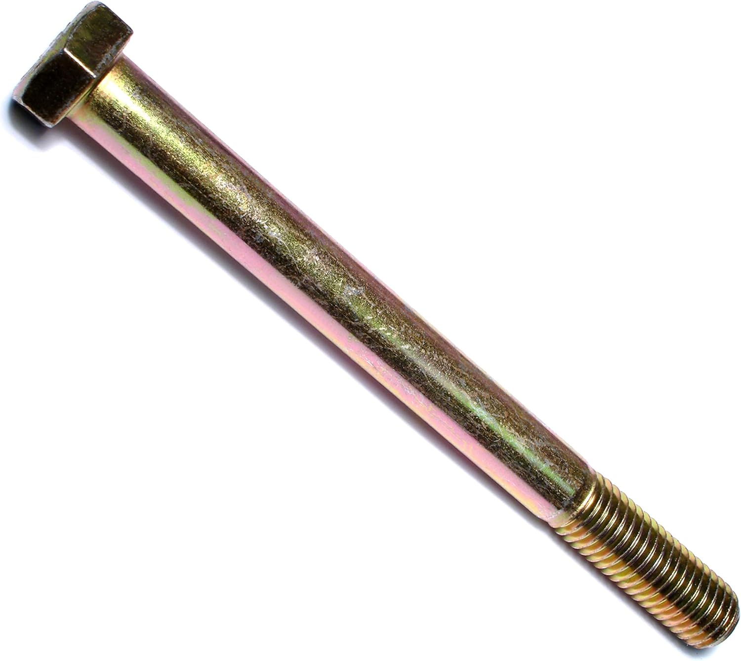 Grade 8 Coarse Hex Cap Screws 5/8-11 x 7 Yellow Zinc Finish