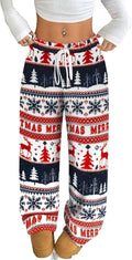 ZAFUL Women's Fuzzy Plush Pajama Pants - Warm Wide Leg (Style DJ9K)