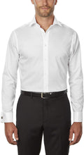Men's Regular Fit Herringbone French Cuff Non Iron Dress Shirt - Crisp
