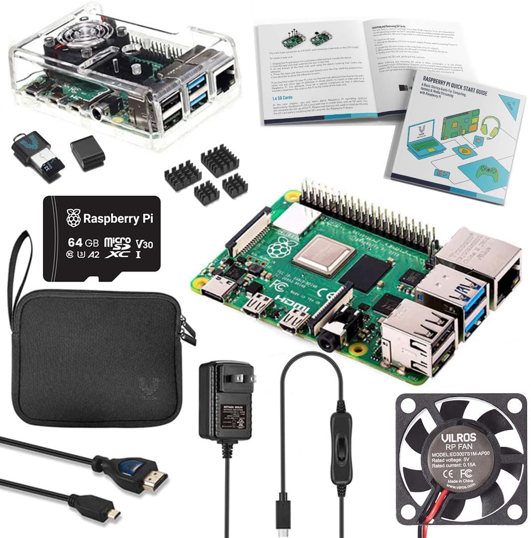Vilros Raspberry Pi 4 Complete Starter Kit for Beginners