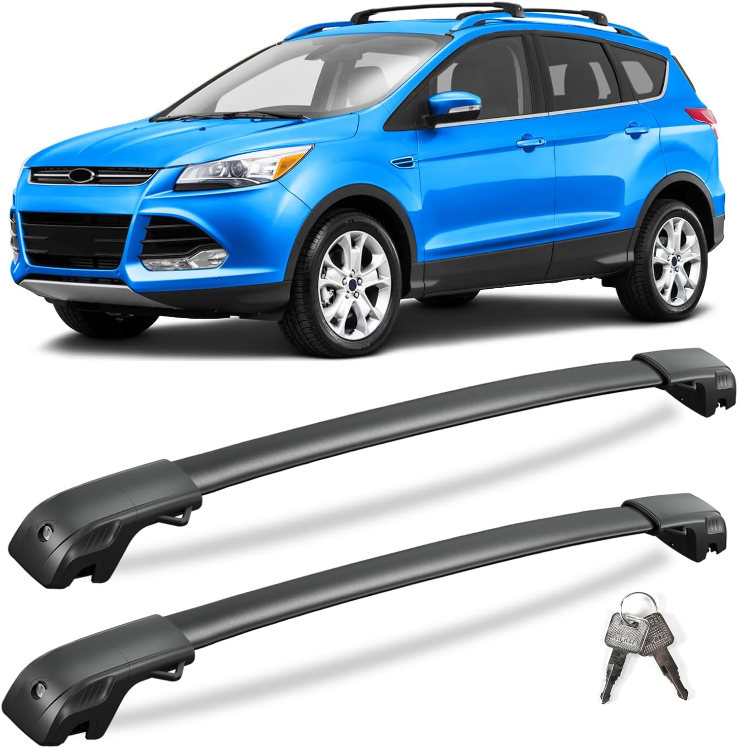 KINGGERI Roof Rack Cross Bars for Ford Escape 2013-2019 SUVs