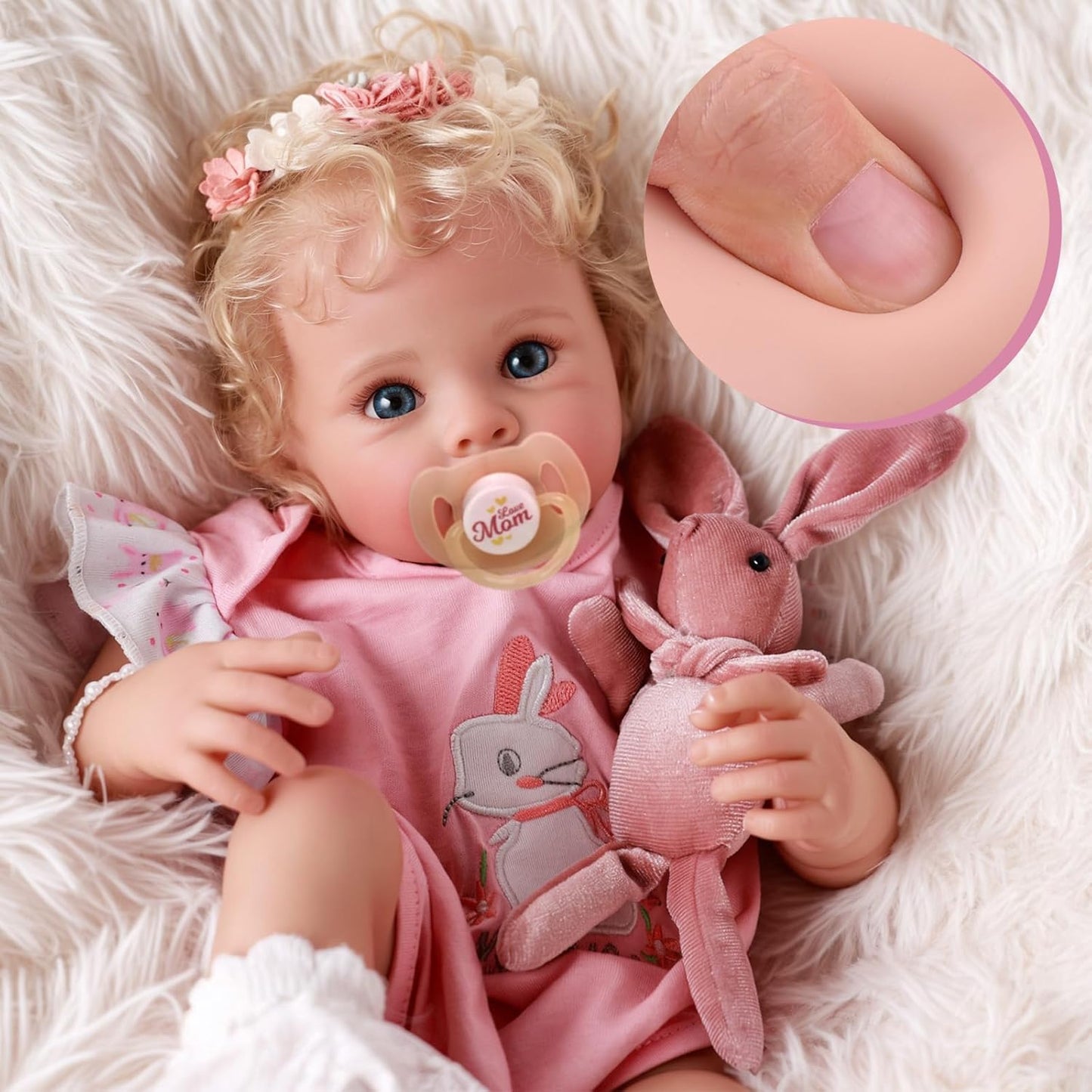 Bettie Reborn Baby Doll - 17 Inch Realistic Soft Body Doll