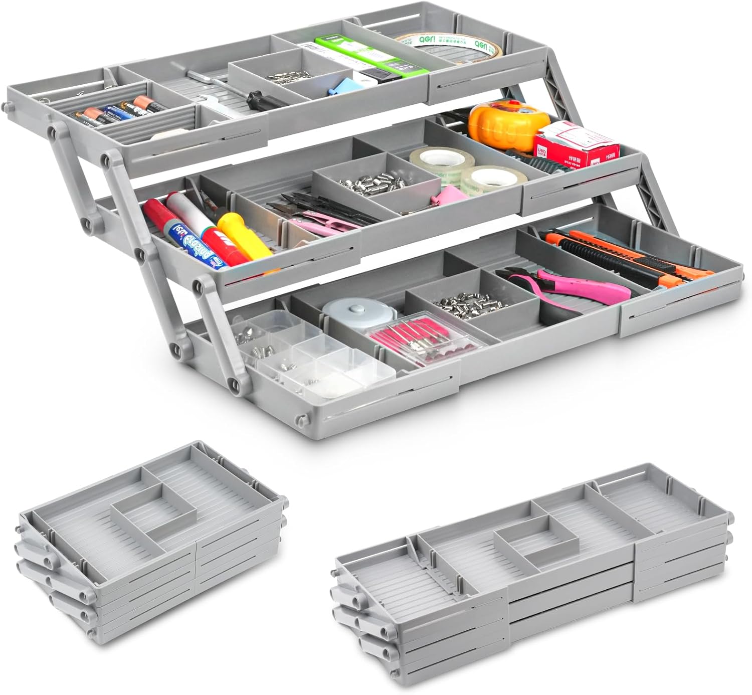 Vathery 3 Tier Desk Organizer - Smart Space Saver