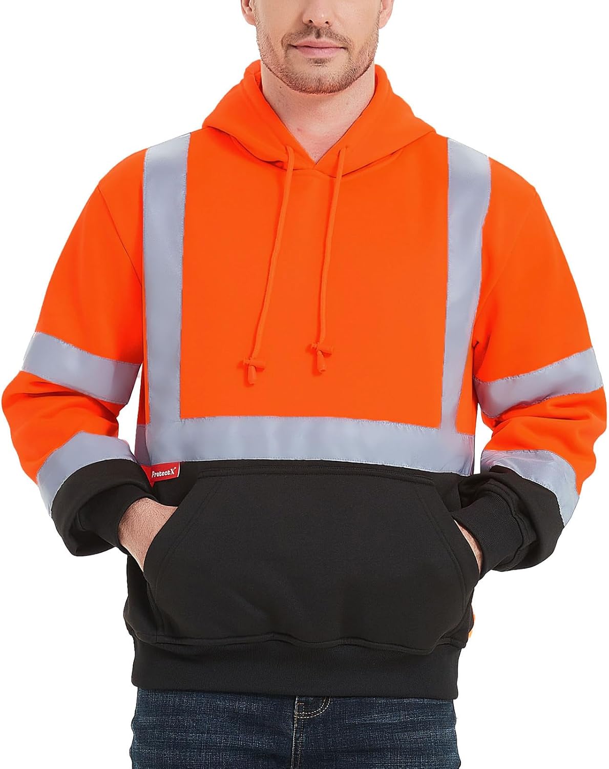 ProtectX Hi Vis Hoodie for Men Women - Safety Sweatshirt