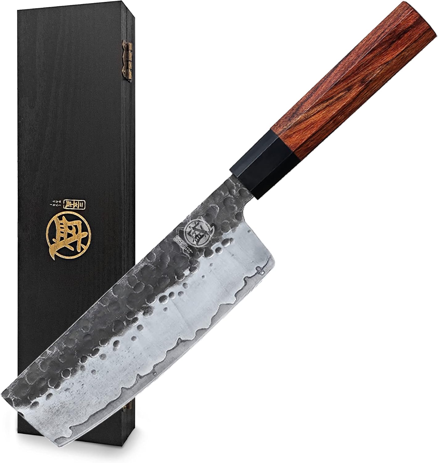 MITSUMOTO SAKARI Nakiri Chef Knife 7in - Hand Forged Japanese Knife