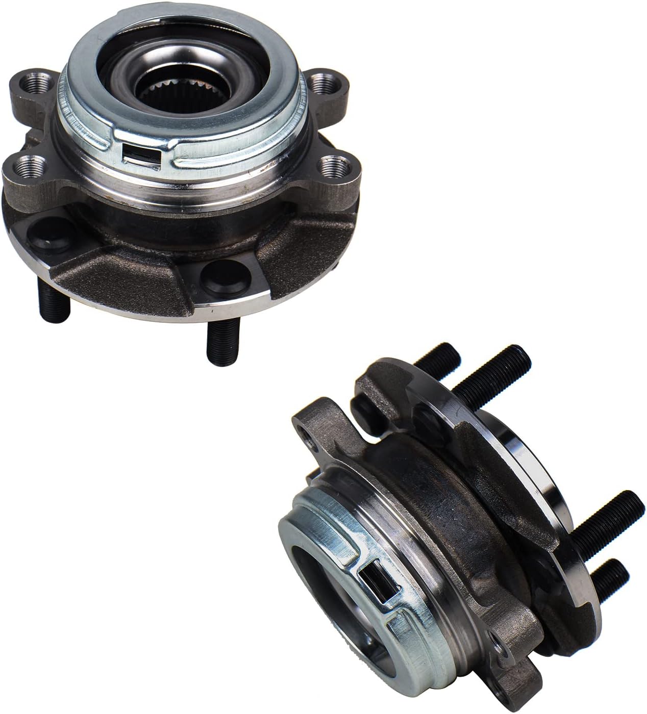 KUSATEC 513296 Front Wheel Hub and Bearing Assembly for Nissan