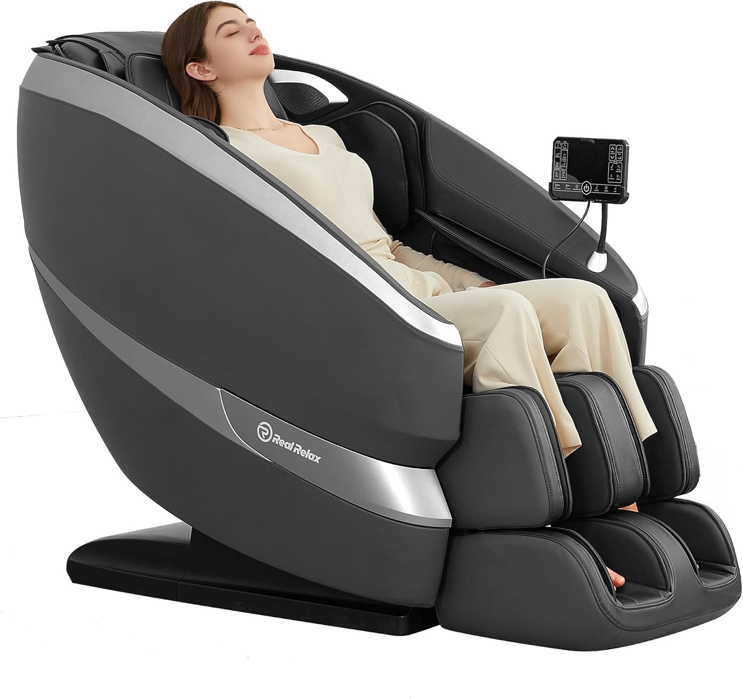 Real Relax 2025 Massage Chair: Zero Gravity Full Body Shiatsu Recliner with Heating