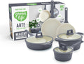 GreenLife 8 Piece Ceramic Nonstick Cookware Set - Induction Ready