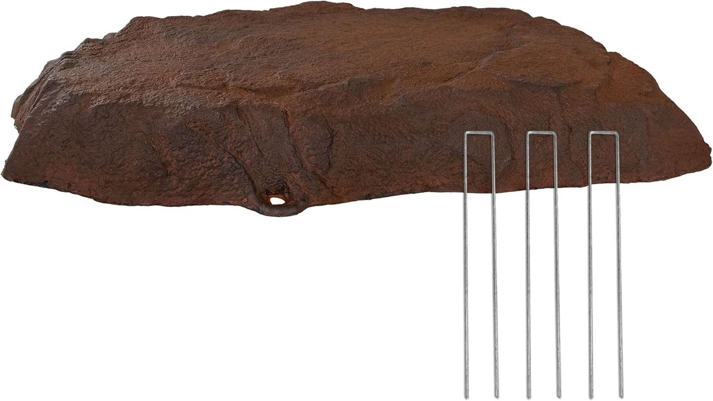 Sunnydaze 3.5 H Polyresin Fake Rock Cover for Outdoor Use