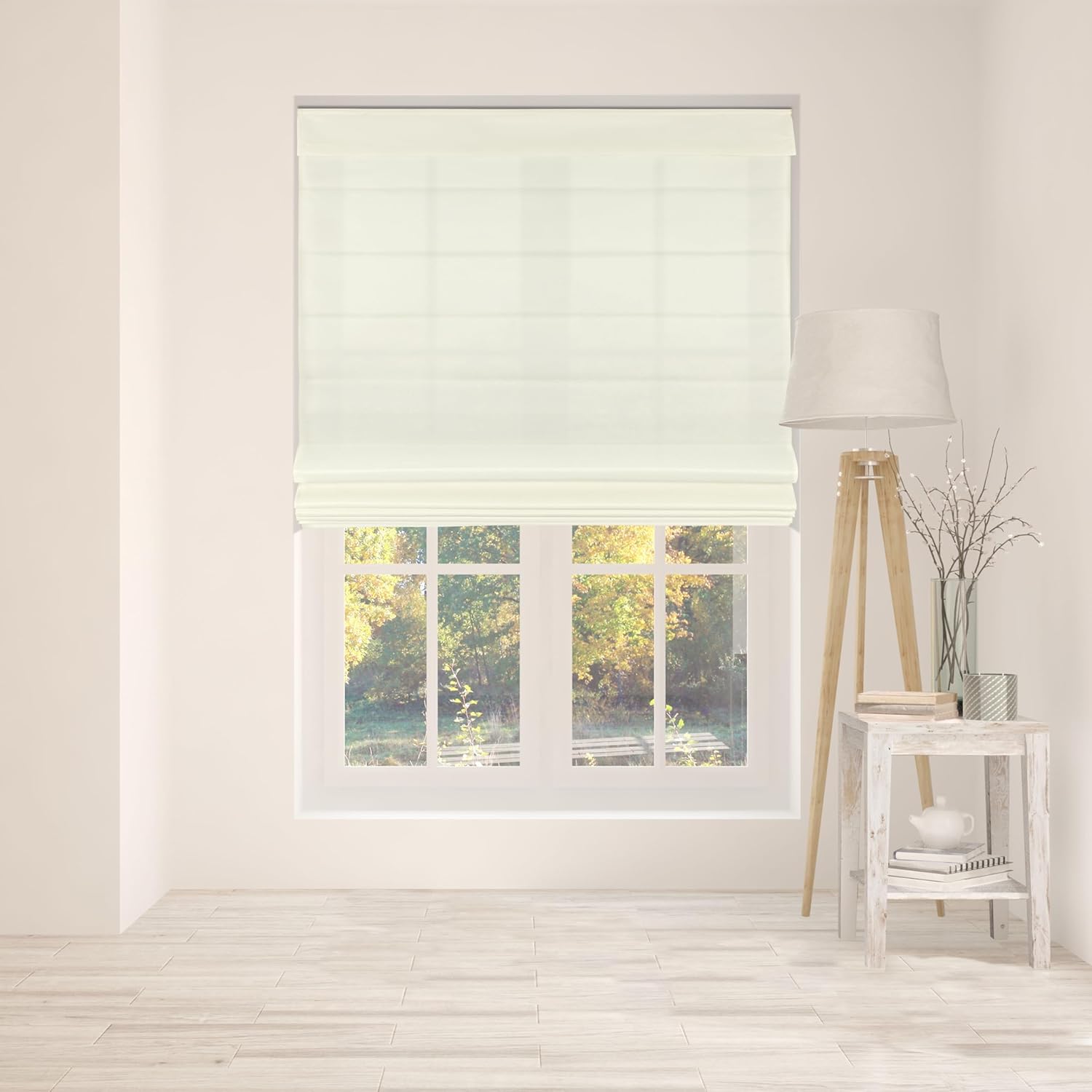 Cordless Fabric Roman Shades by Arlo Blinds for Light Filtering