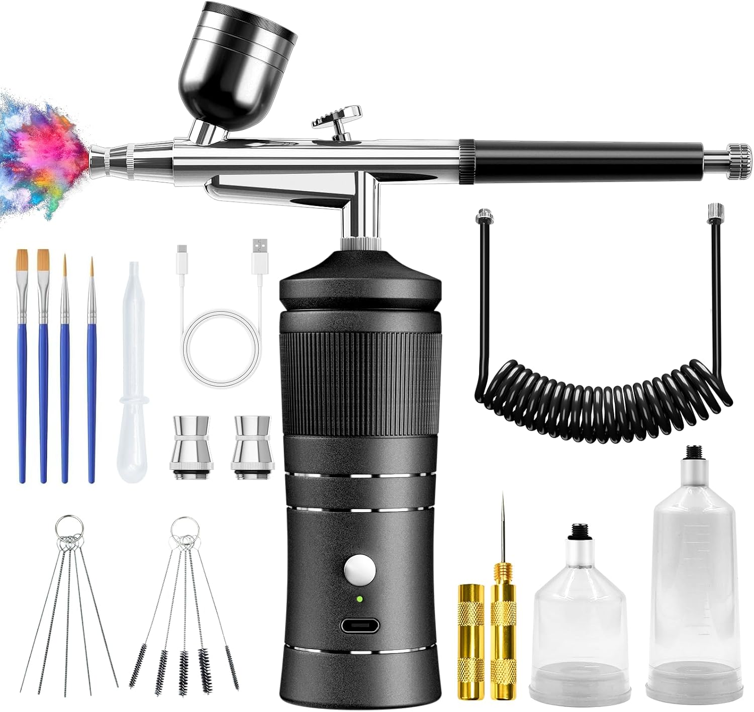 High-Pressure Airbrush Kit for Precision Artistry