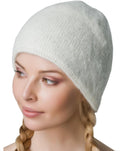 Winter Hat for Women and Men White Authentic Icelandic Wool 2 Ply