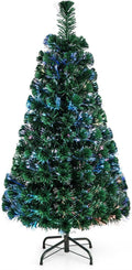 Pre-Lit Fiber Optic Christmas Tree for Indoor Outdoor Decor