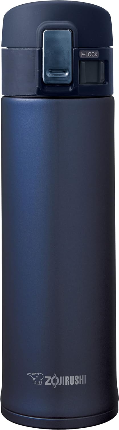 Zojirushi Stainless Steel Mug - 12-Ounce Smoky Blue Design