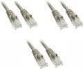Cat5e Snagless Molded Boot Ethernet Cable 35 ft - 3 Pack Grey