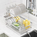 LIYI Dish Drying Rack 2-Tier Dish Rack for Kitchen Counter - Large