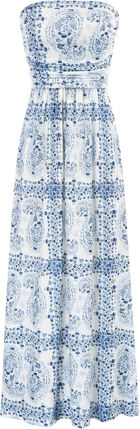 Stylish Strapless Maxi Dress with Pockets for Every Occasion