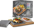 Hot Stone Cooking Set for Steak - Natural Granite Stones & Bamboo Tray