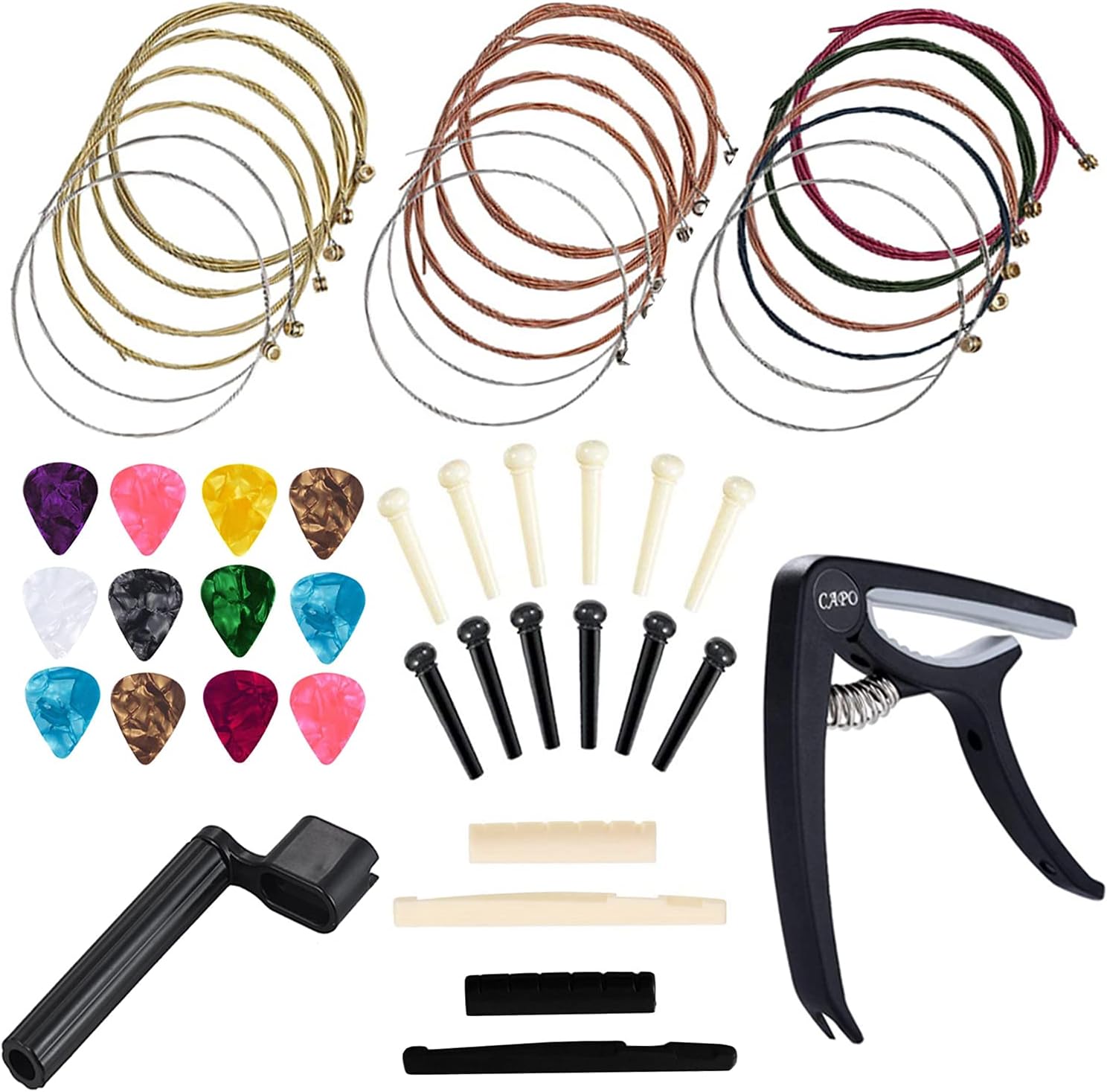 Complete Guitar Accessories Kit - 48 Pcs