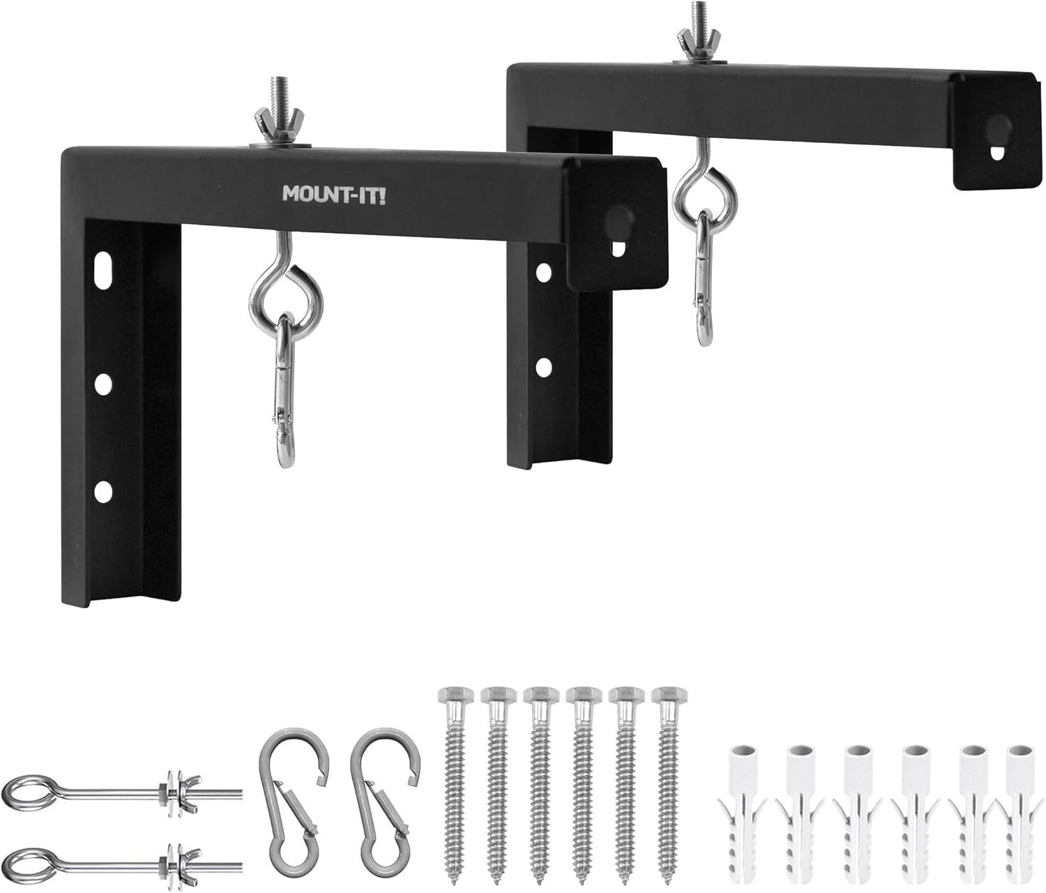Securely Hang Your Projector Screen - Mount-It! 12 inch L-Brackets