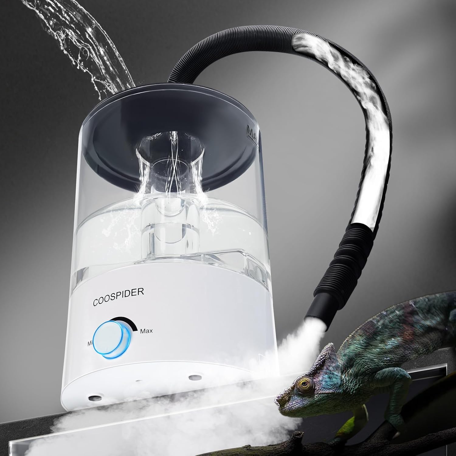 COOSPIDER Reptile Fogger Humidifier for Terrarium Tanks