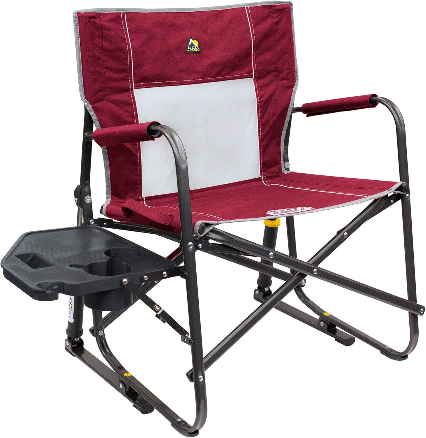GCI Outdoor Freestyle Rocker XL Camping Chair with Side Table
