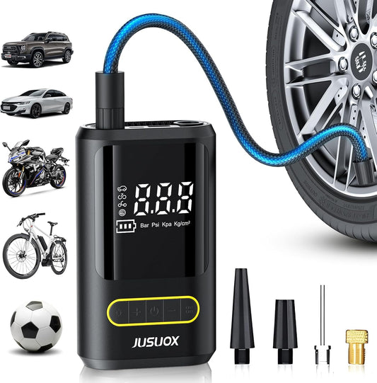 JUSUOX Portable Cordless Air Pump - Inflate Anywhere!