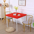 Stretchable Red Spandex Table Topper 34x34 Inch by JISEN