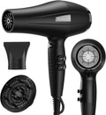 Ionic Hair Dryer with Diffuser 1875W AC Motor - Fast Salon Drying