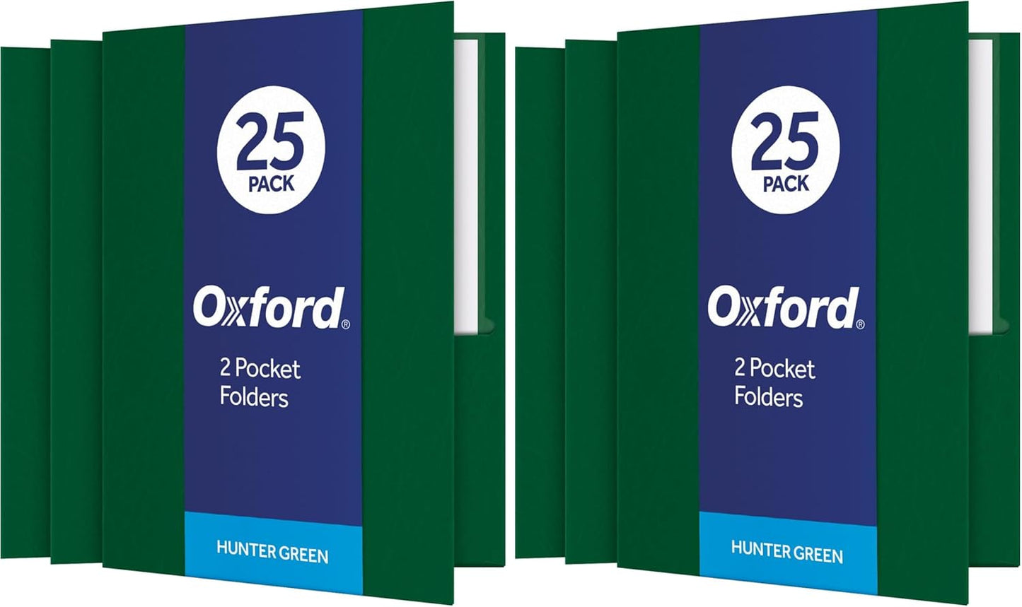 Oxford Twin-Pocket Folders for Organization and Presentation Needs